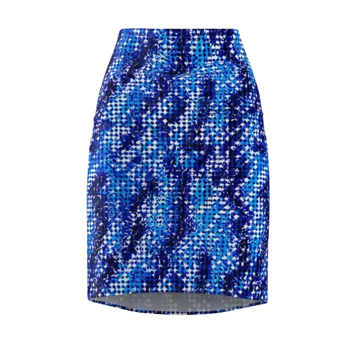 Azure Static on a Pencil Skirt