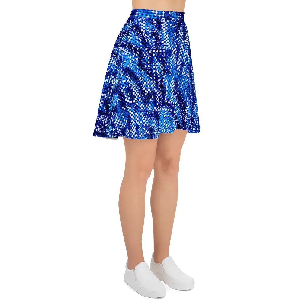 Azure Static on Skater Skirt — Right