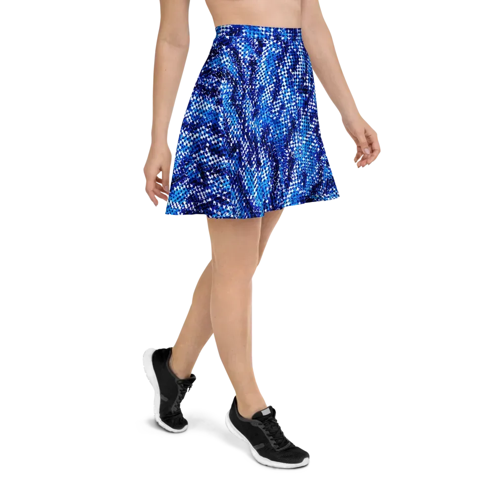Azure Static on Skater Skirt — Right
