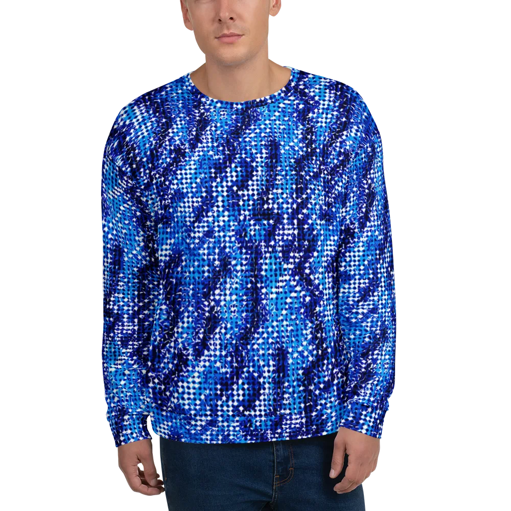 Azure Static on Sweatshirt — Front