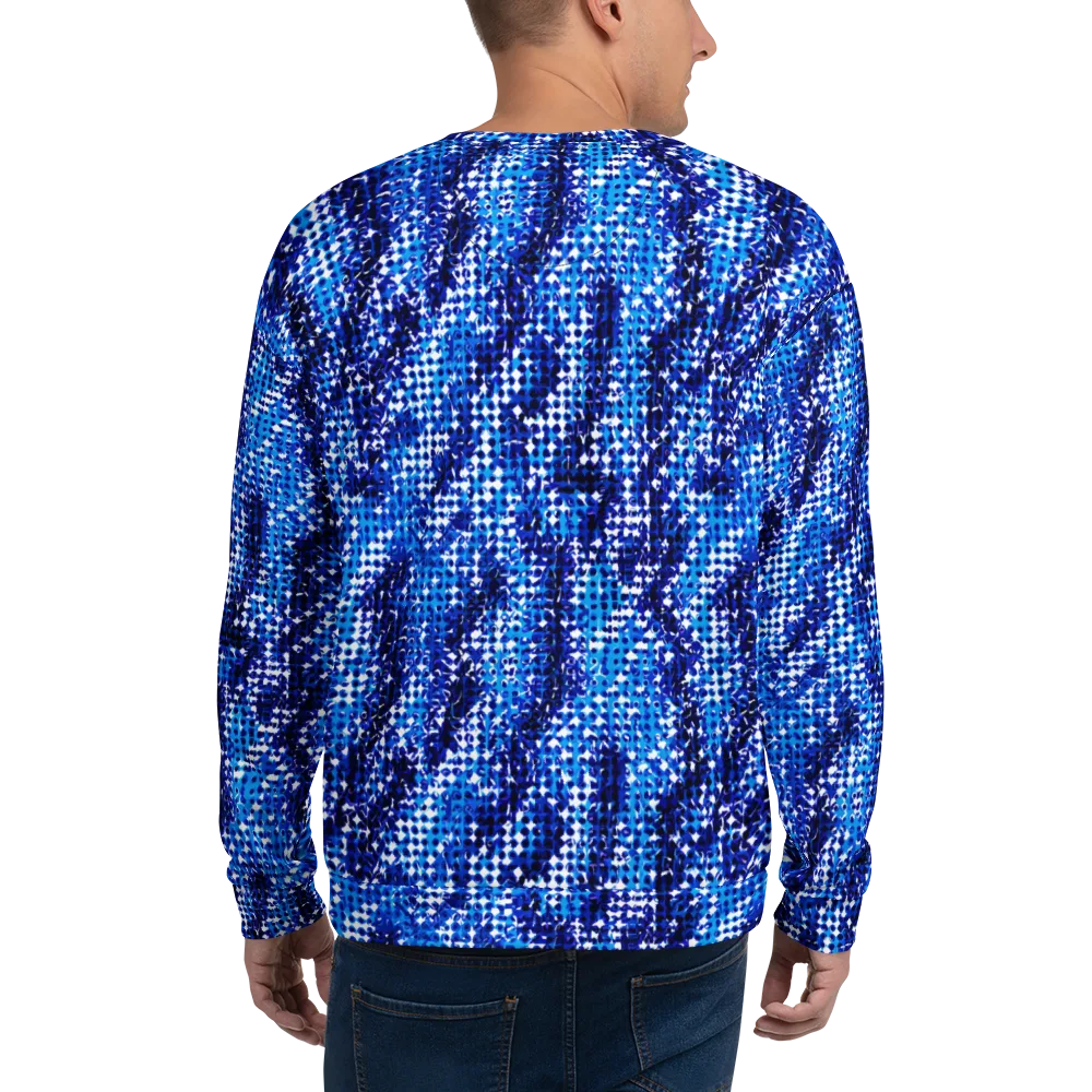 Azure Static on Sweatshirt — Back