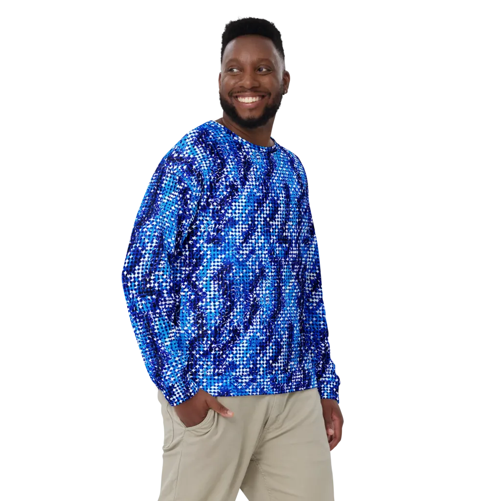 Azure Static on Sweatshirt — Front