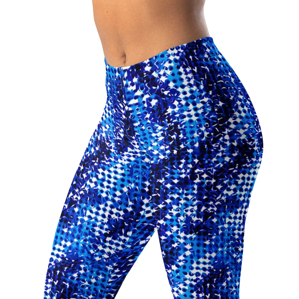 Azure Static on Leggings — Left Front