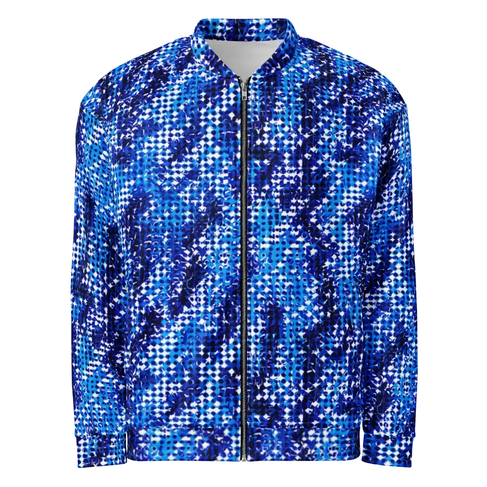 Azure Static on Bomber Jacket — Front