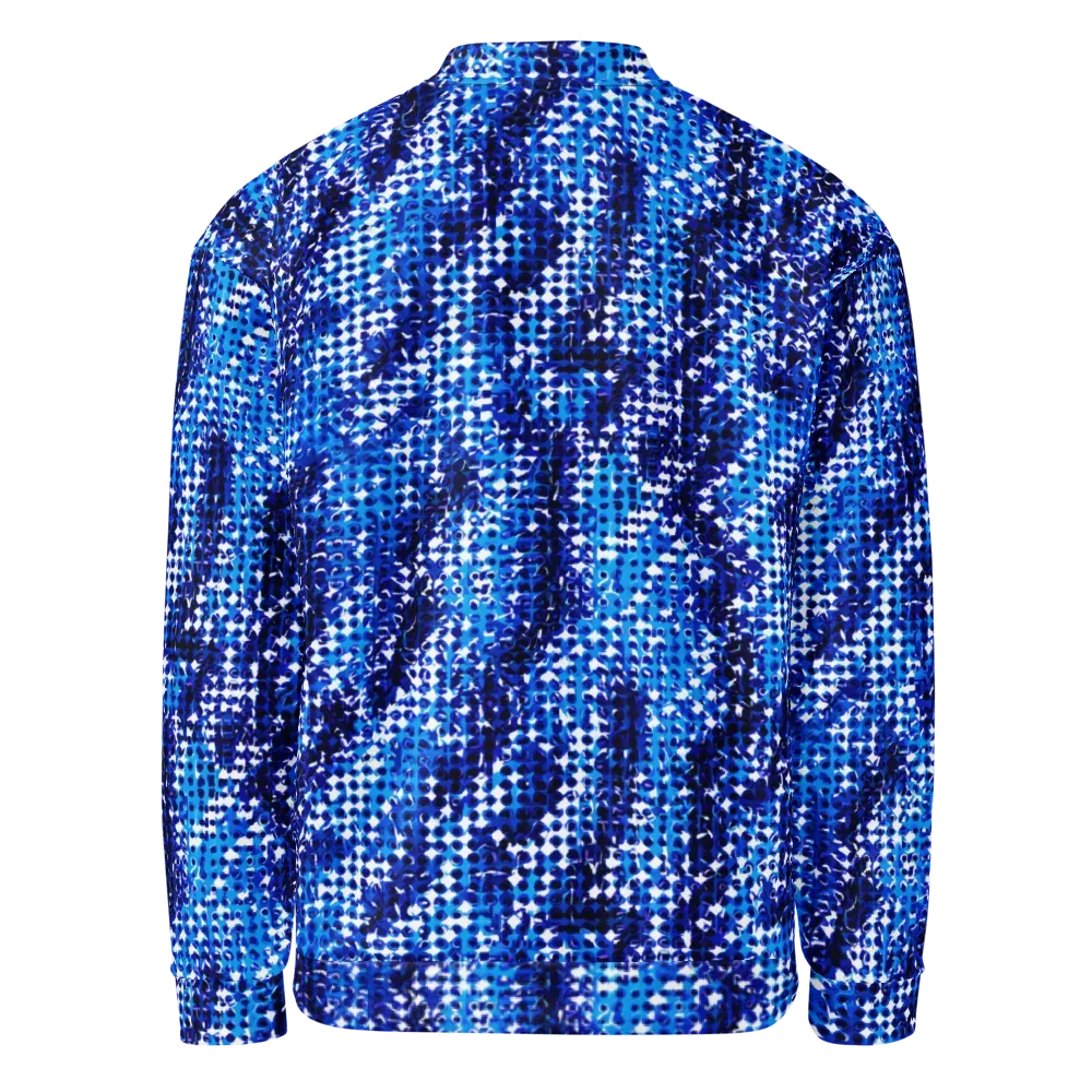 Azure Static on Bomber Jacket — Back