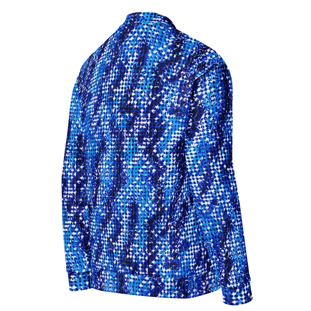 Azure Static on Bomber Jacket — Right Back