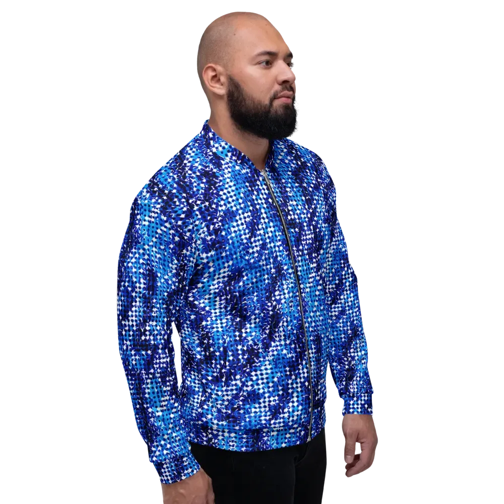 Azure Static on Bomber Jacket — Right