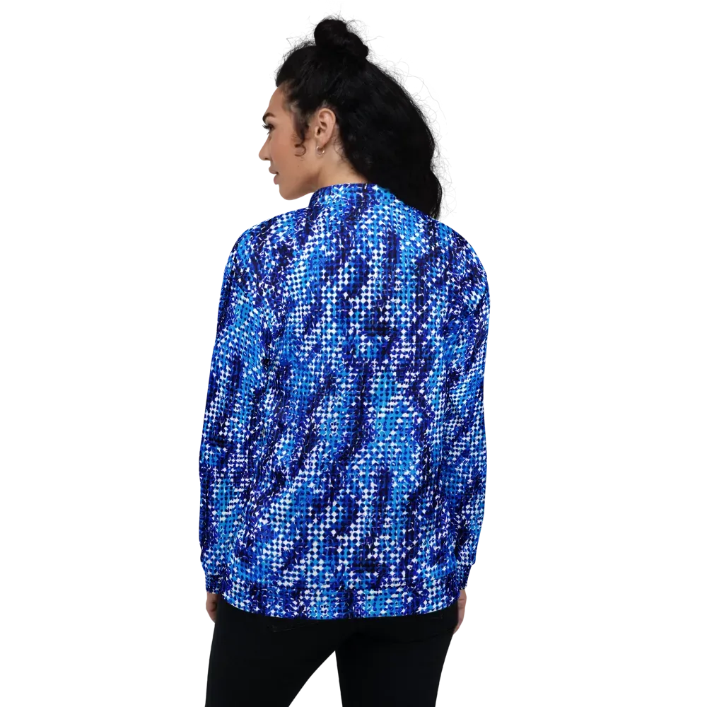 Azure Static on Bomber Jacket — Back