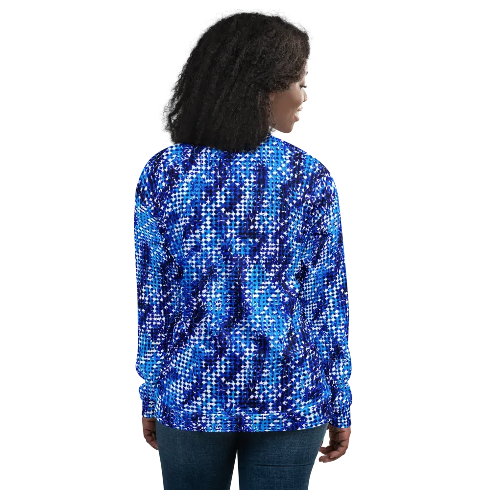 Azure Static on Bomber Jacket — Back