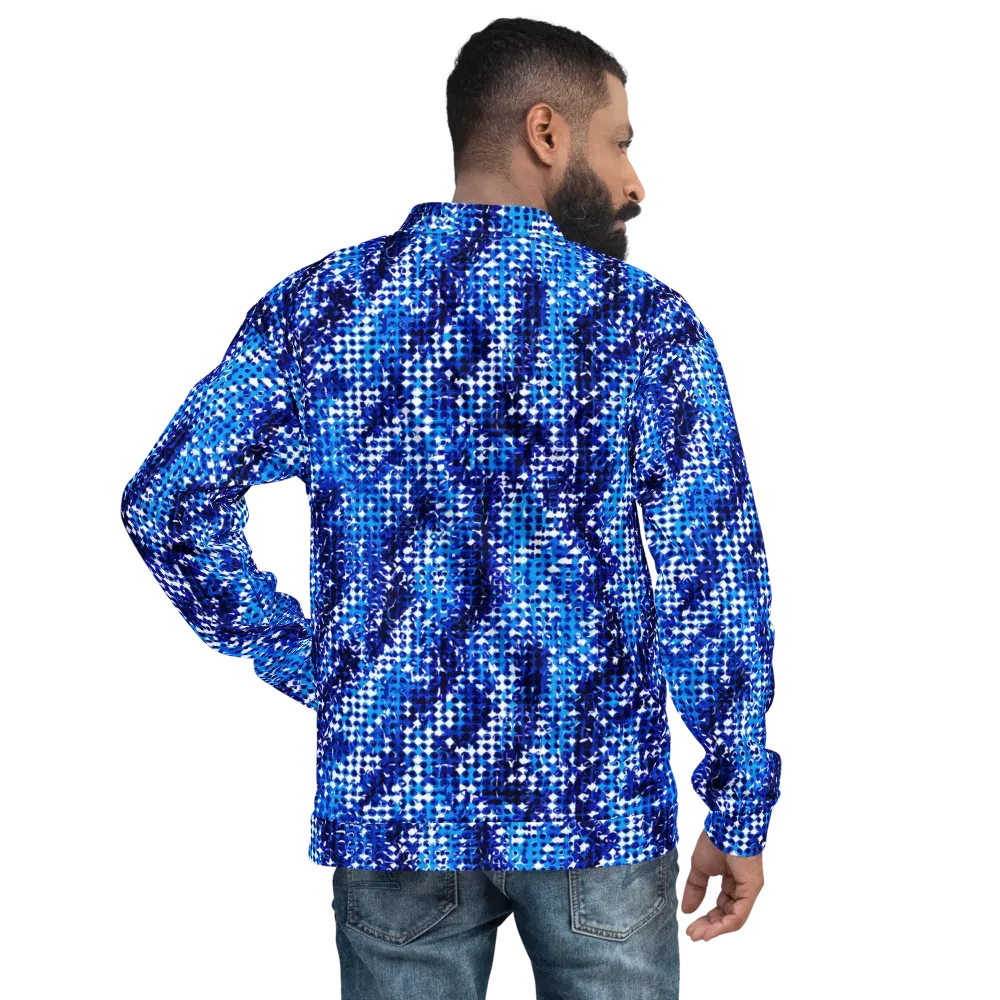 Azure Static on Bomber Jacket — Back