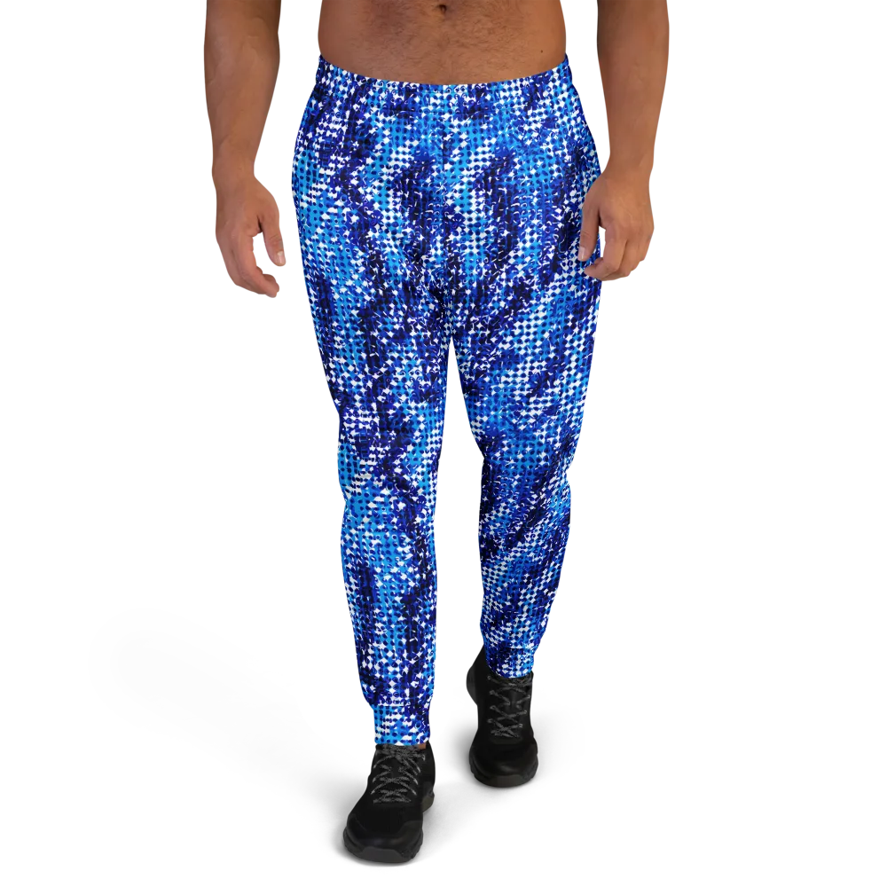 Azure Static on Men's Joggers — Front