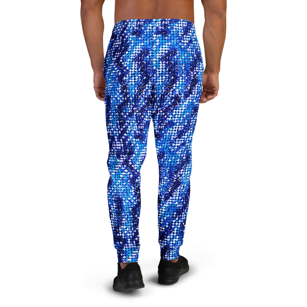 Azure Static on Men's Joggers — Back