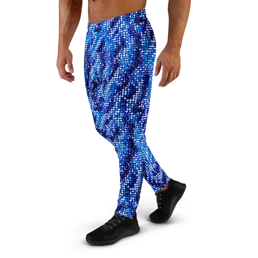 Azure Static on Men's Joggers — Left