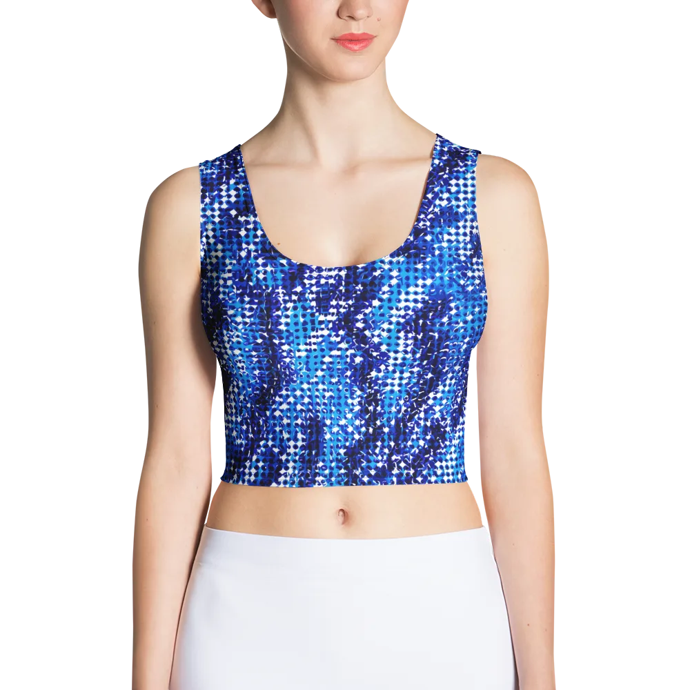 Azure Static on Crop Top — Front