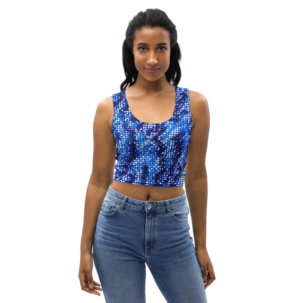 Azure Static on Crop Top — Front