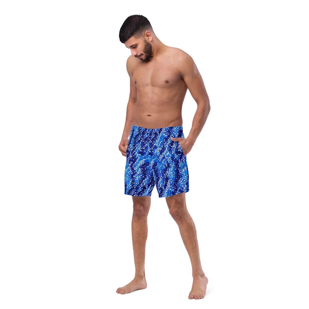 Azure Static on Swim Trunks — Left Front