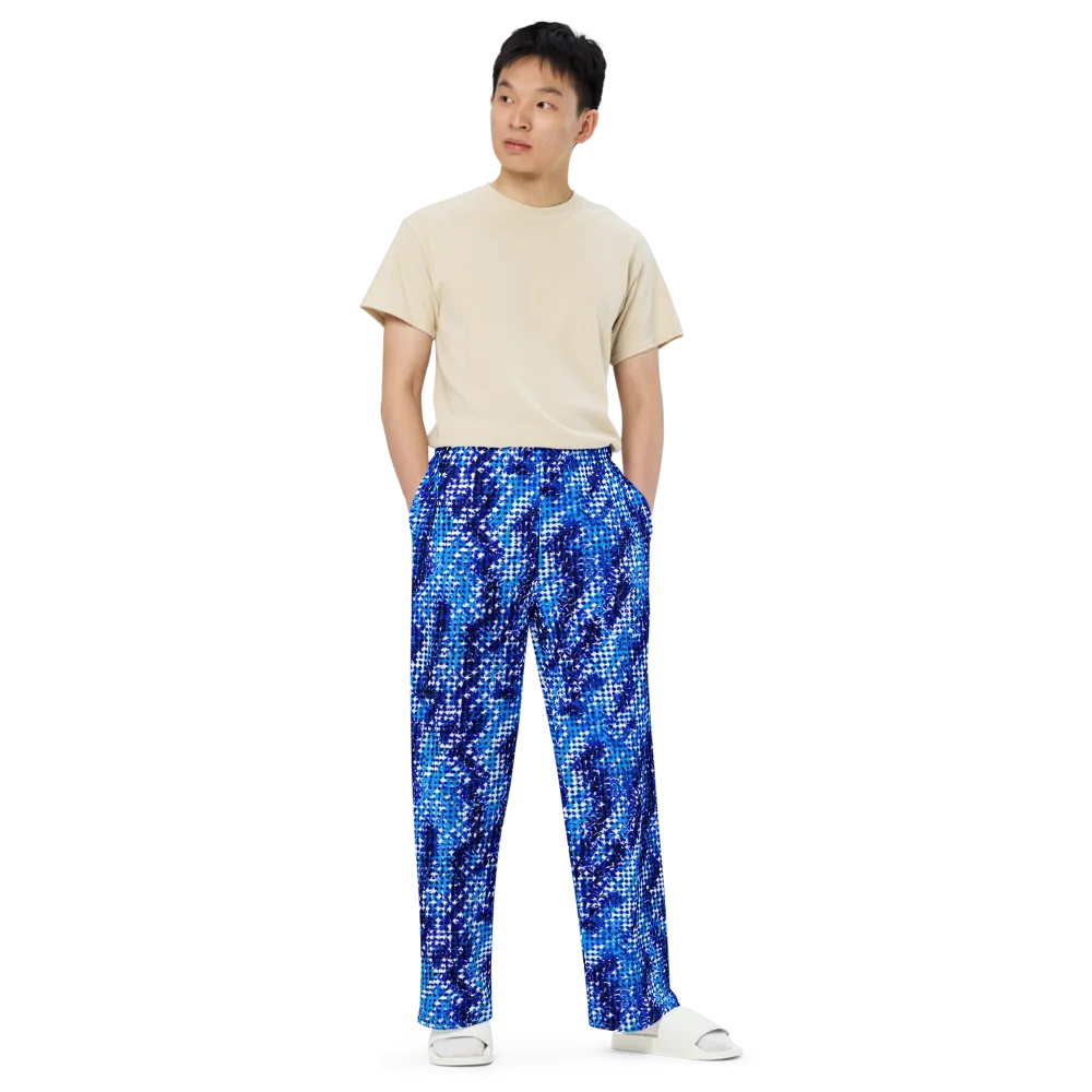 Azure Static on Wide-Leg Pants — Front