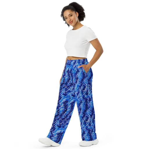 Azure Static on a Wide-Leg Pants