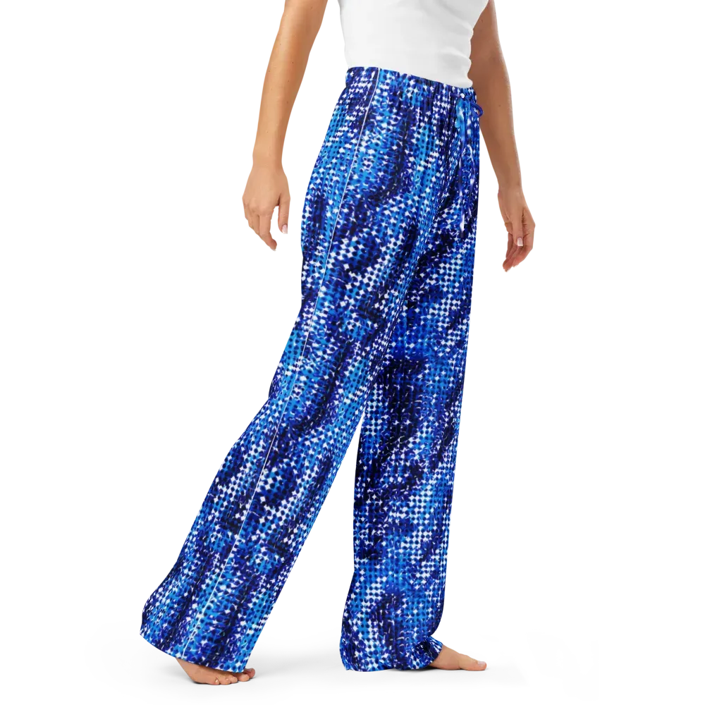 Azure Static on Women's Pajama Pants — Right Front