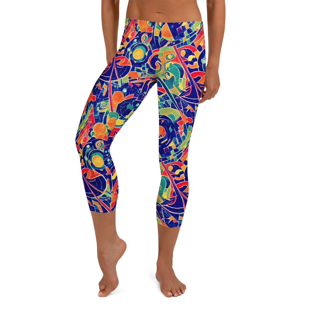 Solar Syntax on Capri Leggings — Front