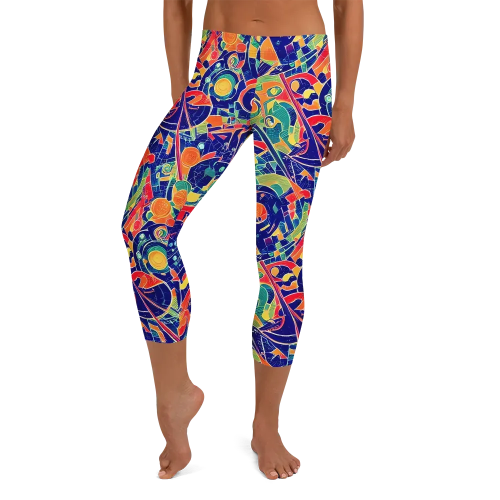 Solar Syntax on Capri Leggings — Front