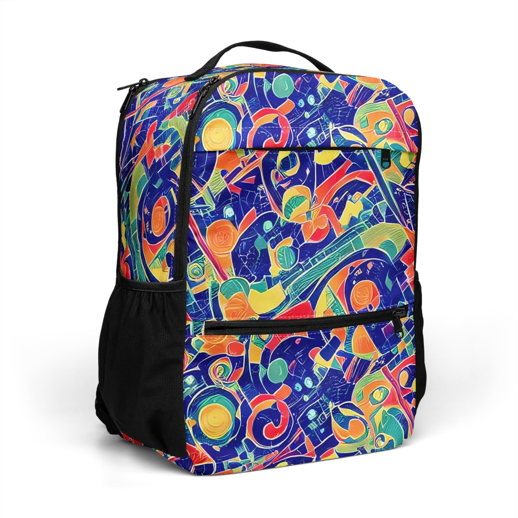 Solar Syntax on Utility Backpack — Right Front