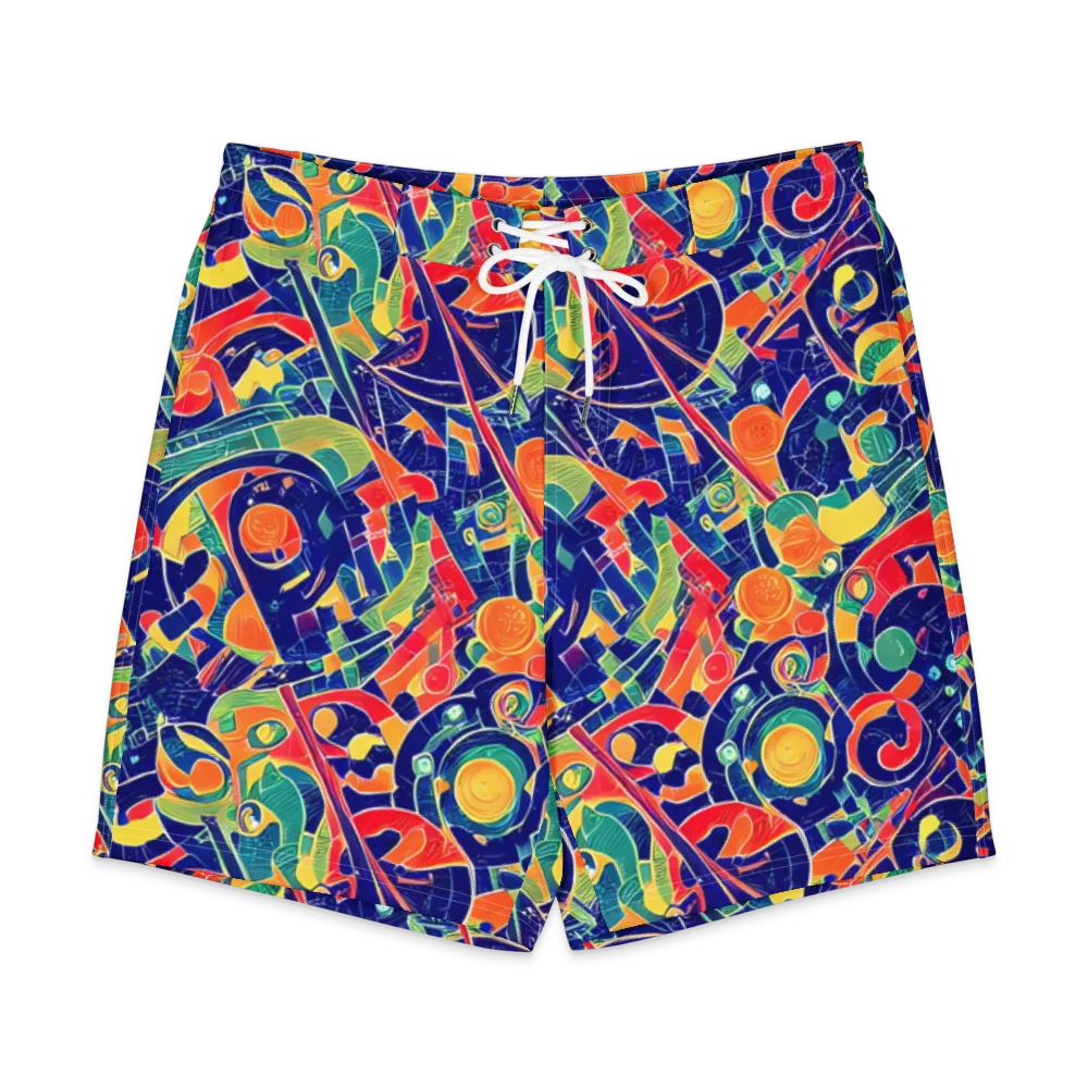 Solar Syntax on Men's Board Shorts — Front