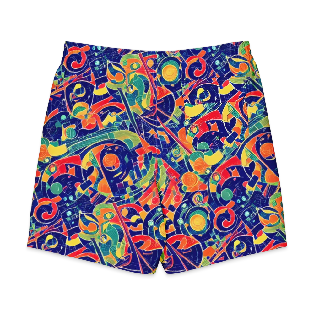 Solar Syntax on Men's Board Shorts — Back