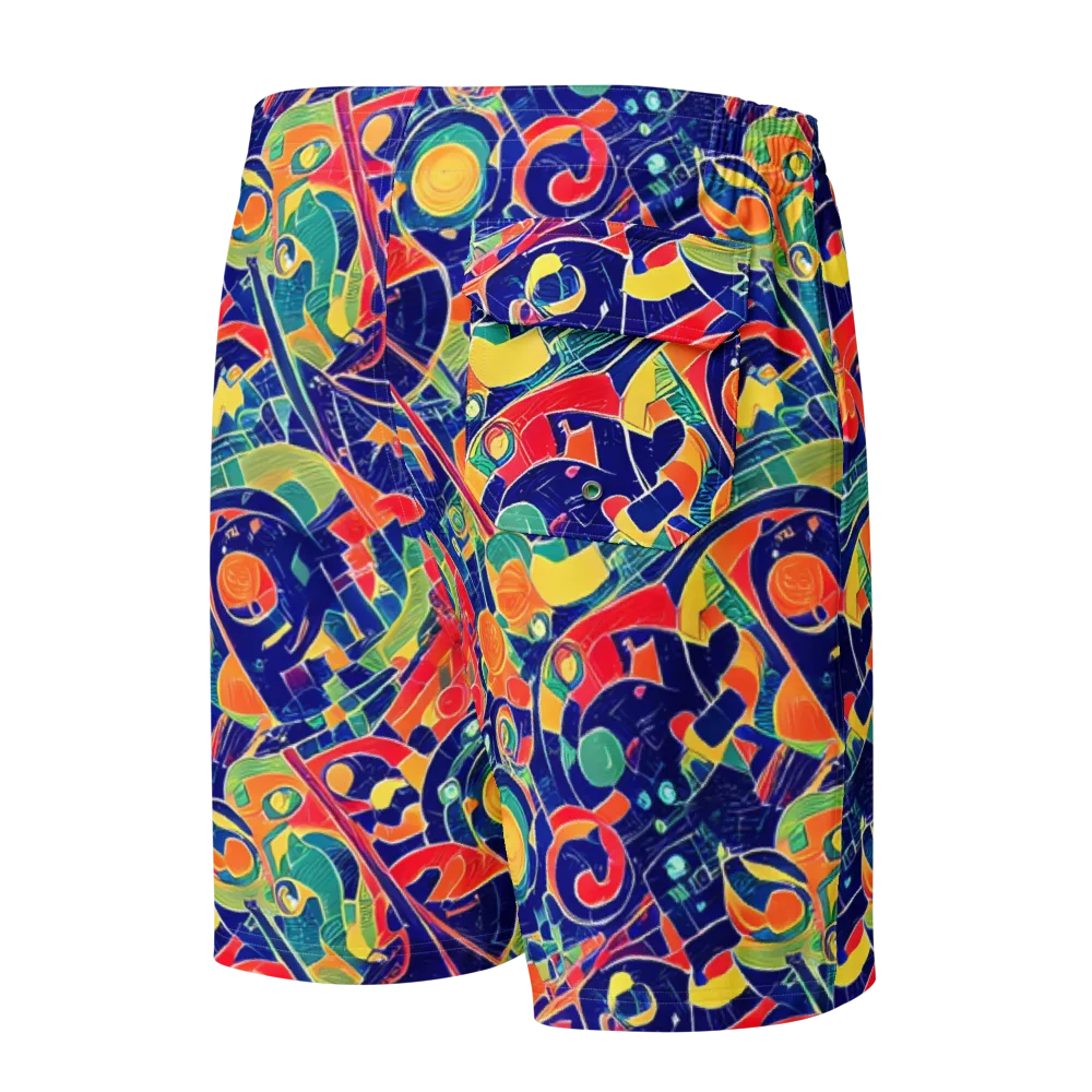 Solar Syntax on Men's Board Shorts — Back