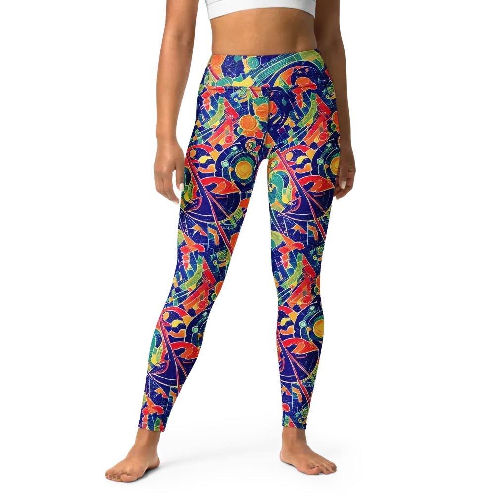 Solar Syntax on Yoga Leggings — Front