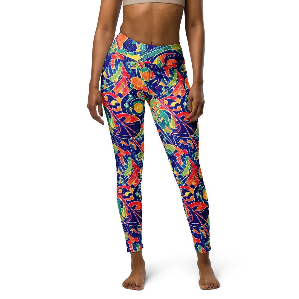 Solar Syntax on Yoga Leggings — Front