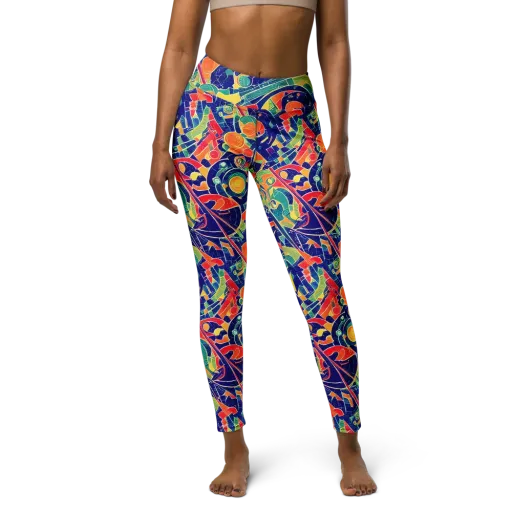 Solar Syntax on a Yoga Leggings