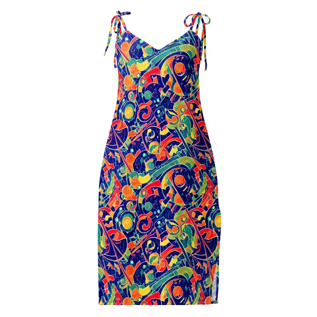 Solar Syntax on Slip Dress — Front