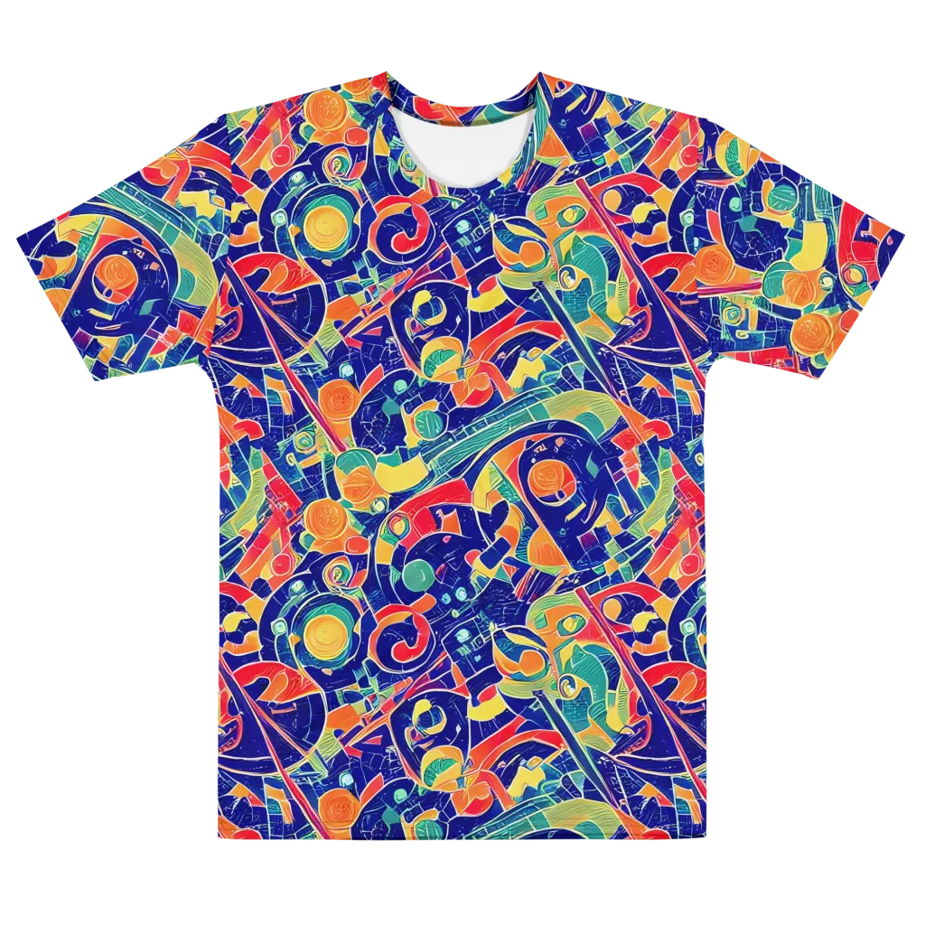Solar Syntax on Men's Cotton Crew Neck T-Shirt — Front
