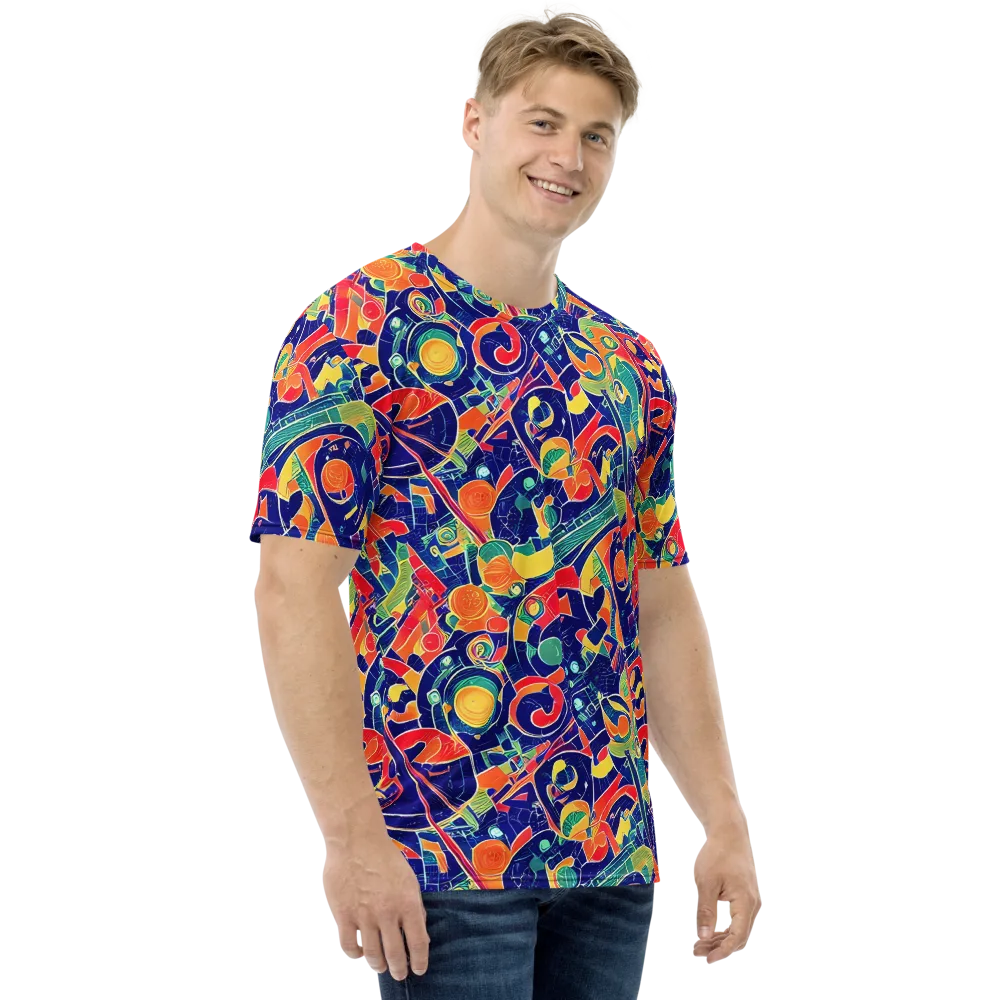 Solar Syntax on Men's Crew Neck T-Shirt — Right
