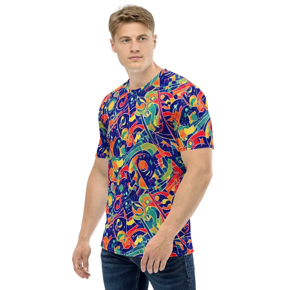 Solar Syntax on Men's Crew Neck T-Shirt — Left