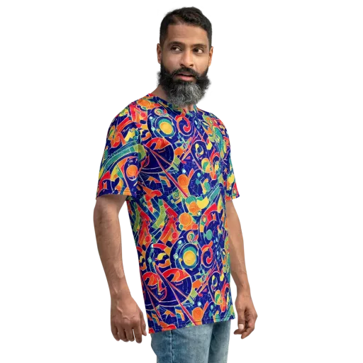 Solar Syntax on a Men's Crew Neck T-Shirt