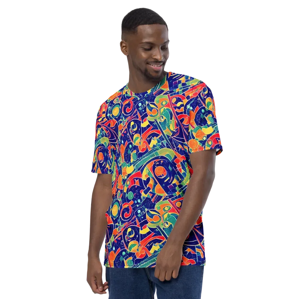 Solar Syntax on Men's Crew Neck T-Shirt — Left