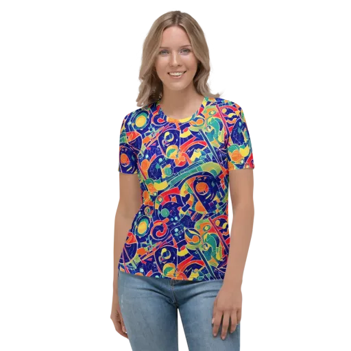 Solar Syntax on a Women's Crew Neck T-Shirt