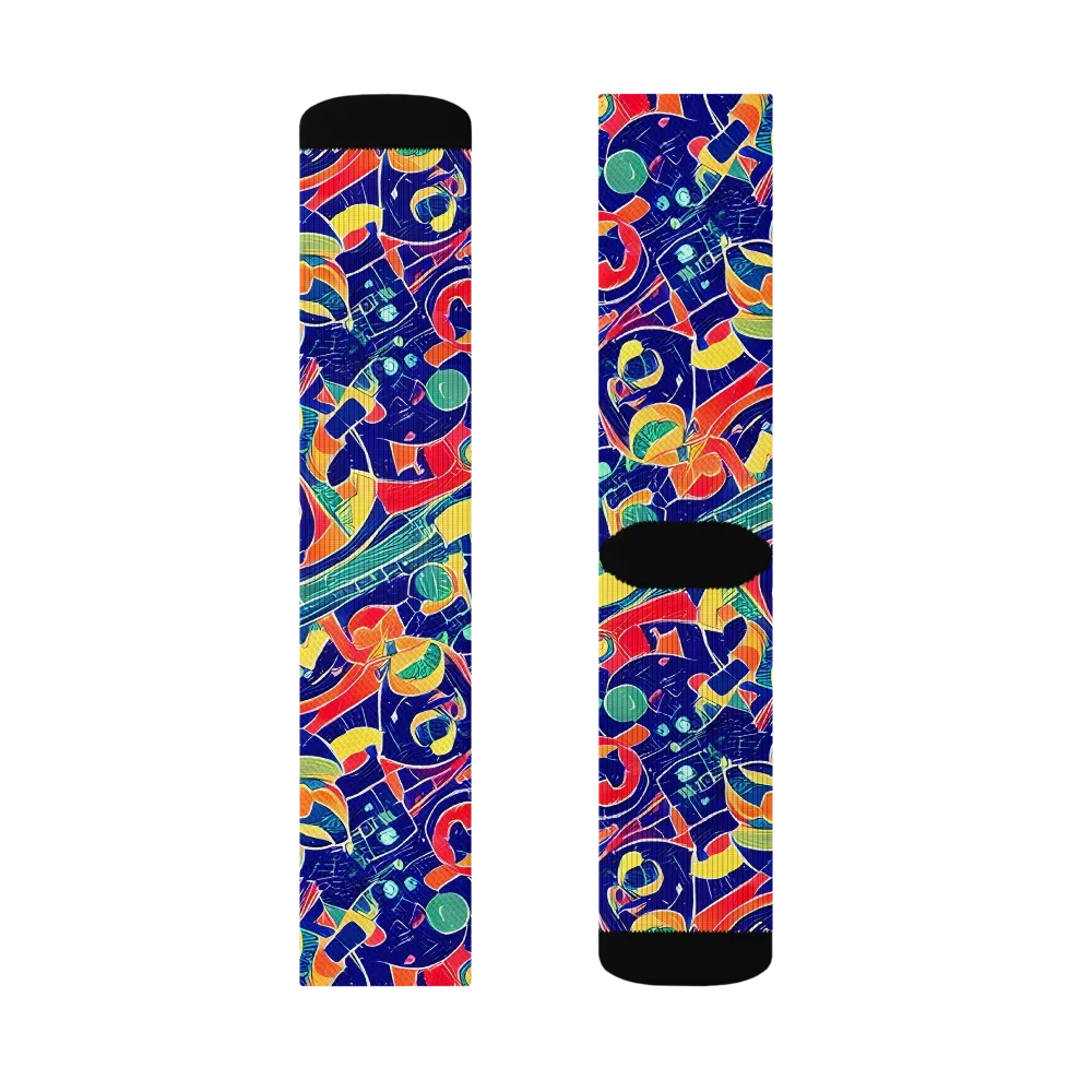 Solar Syntax on Socks — Right Sock