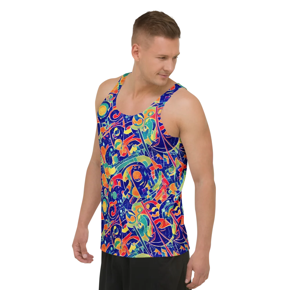 Solar Syntax on Men's Tank Top — Left Front