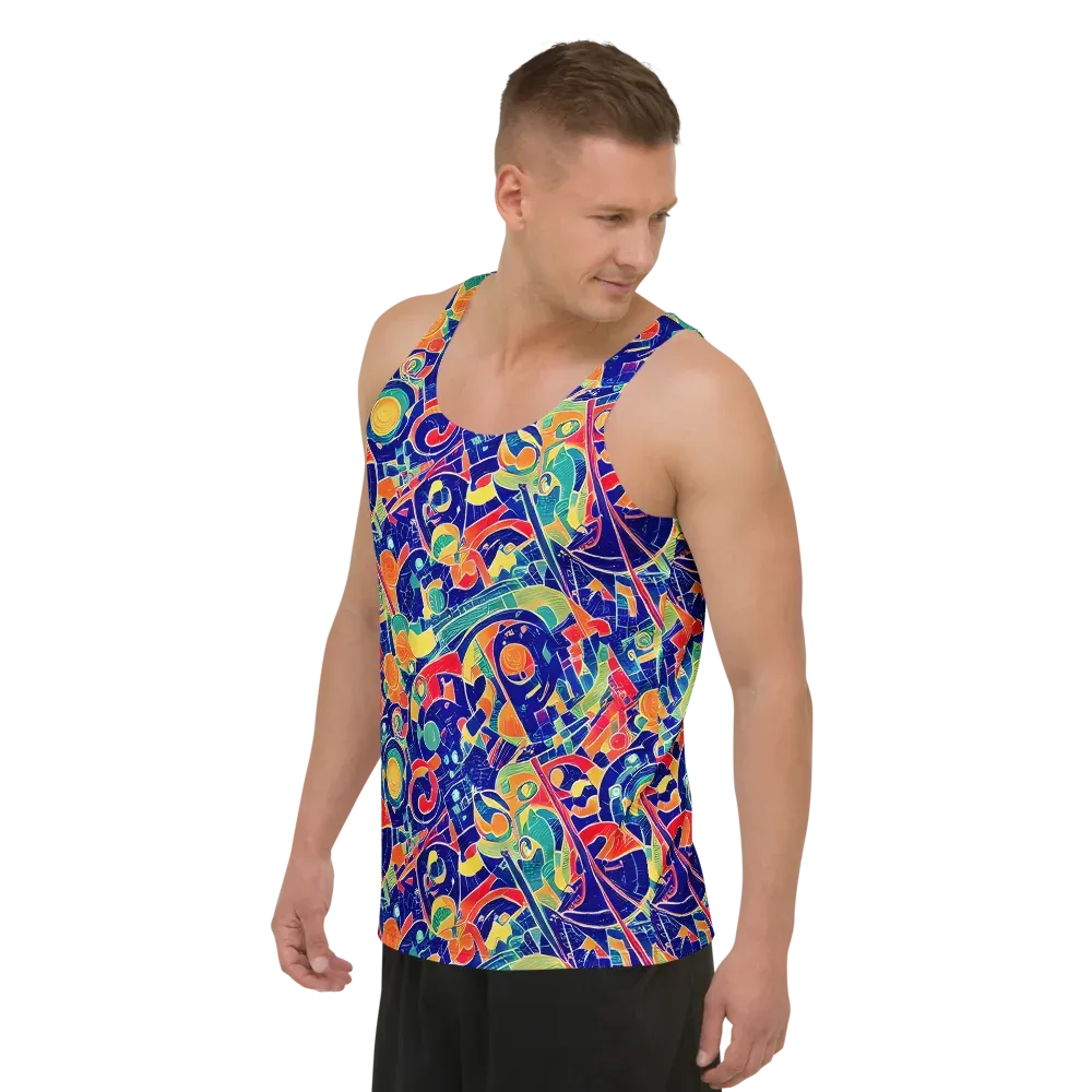 Solar Syntax on Men's Tank Top — Left Front