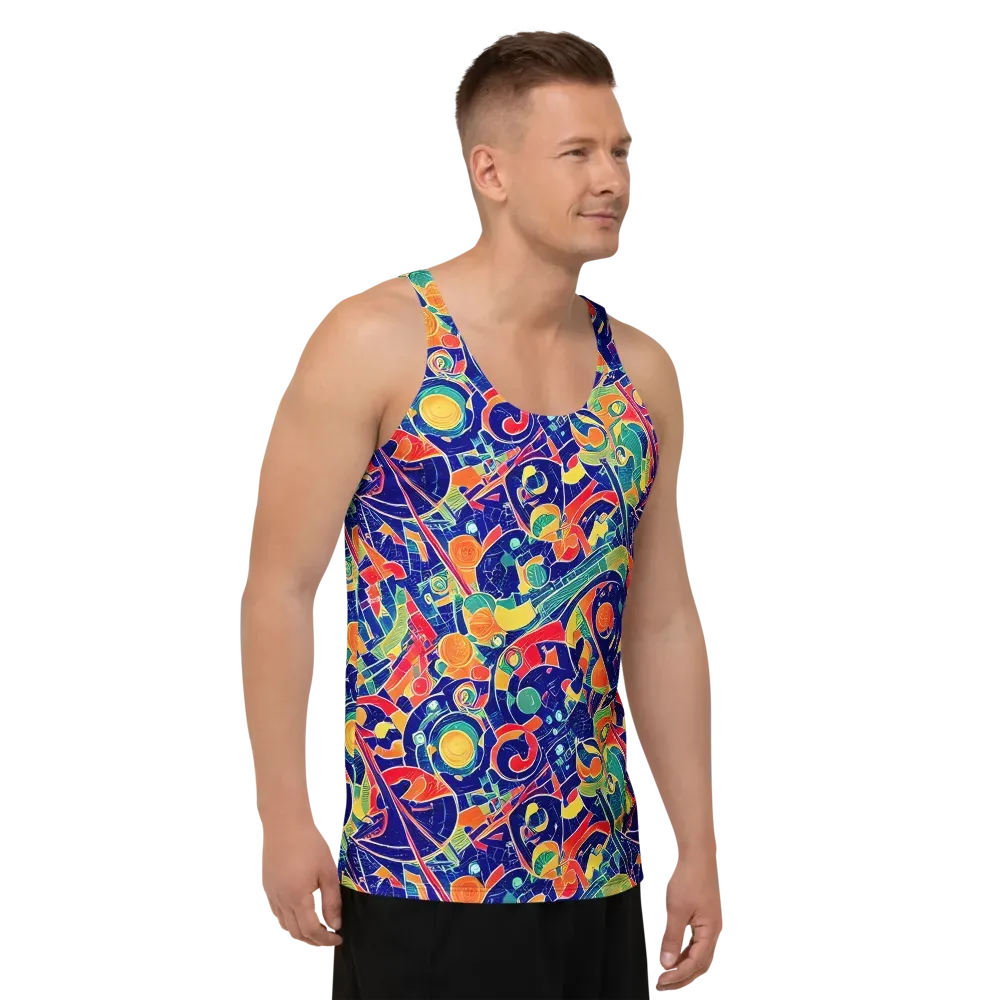 Solar Syntax on Men's Tank Top — Right Front
