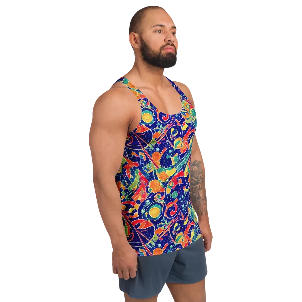 Solar Syntax on Men's Tank Top — Right Front