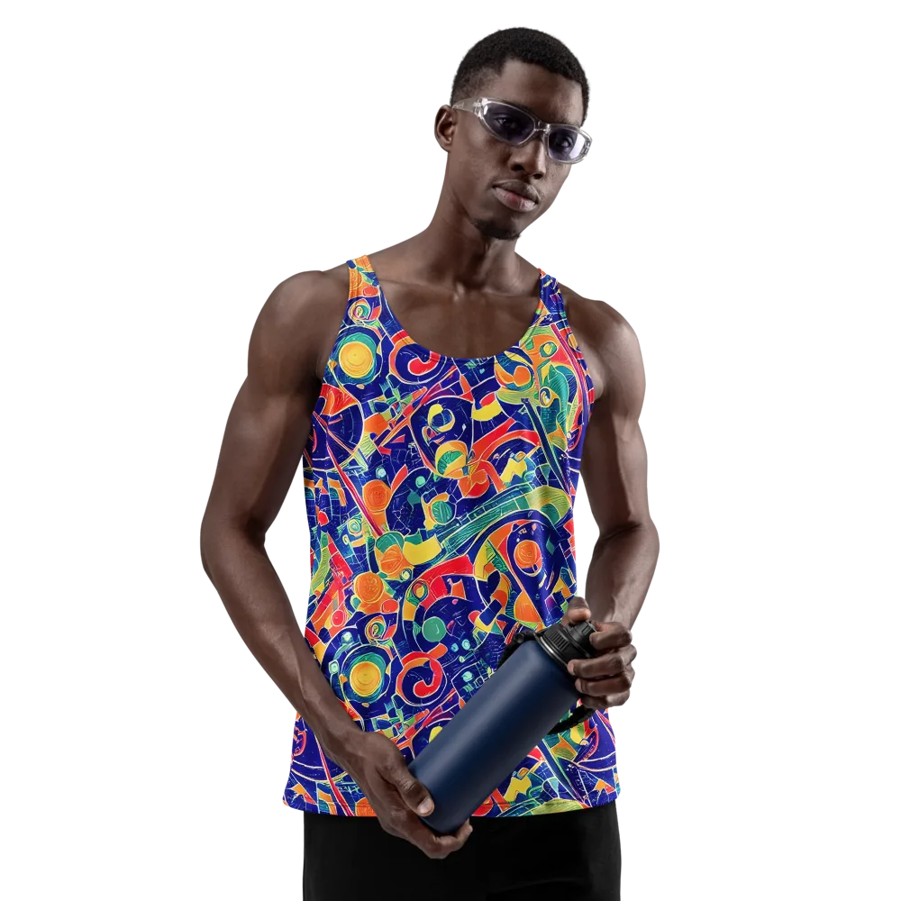 Solar Syntax on Men's Tank Top — Front
