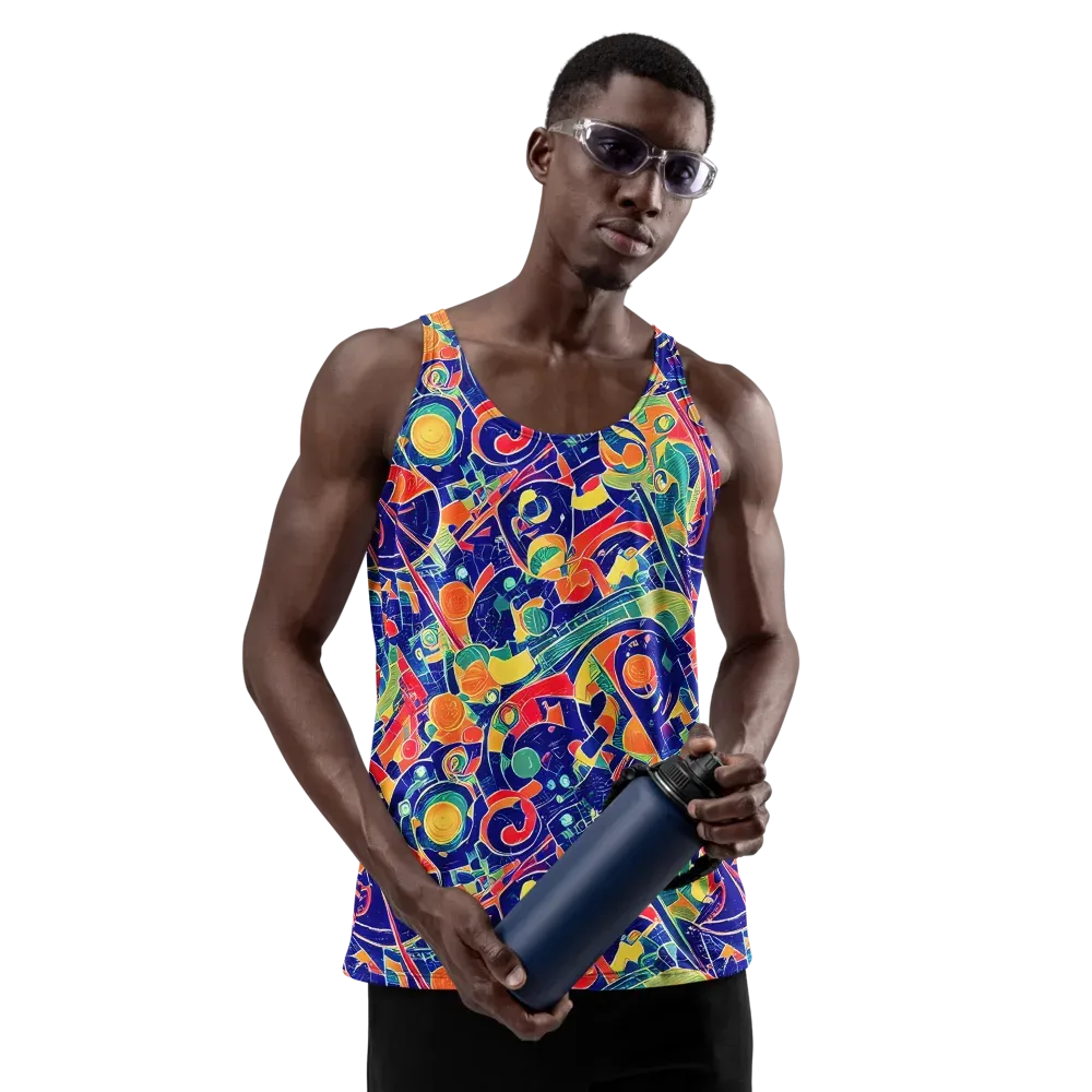 Solar Syntax on Men's Tank Top — Front