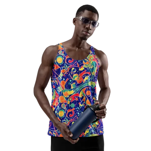 Solar Syntax on a Men's Tank Top