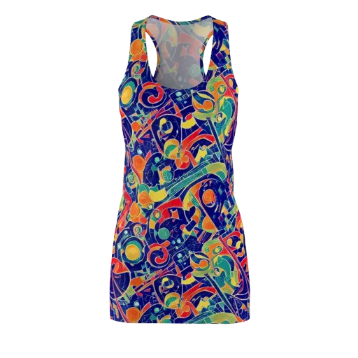 Solar Syntax on a Racerback Dress