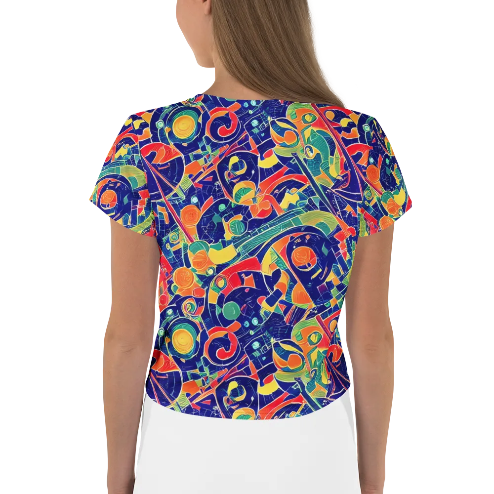 Solar Syntax on Crop Tee — Back