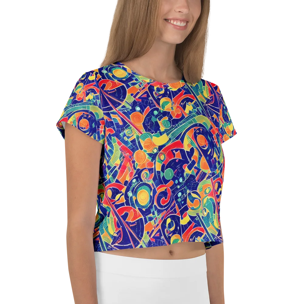 Solar Syntax on Crop Tee — Right